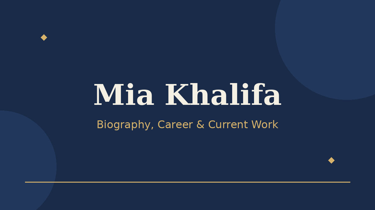 Mia Khalifa _ Photos & Vidoes Hero Image